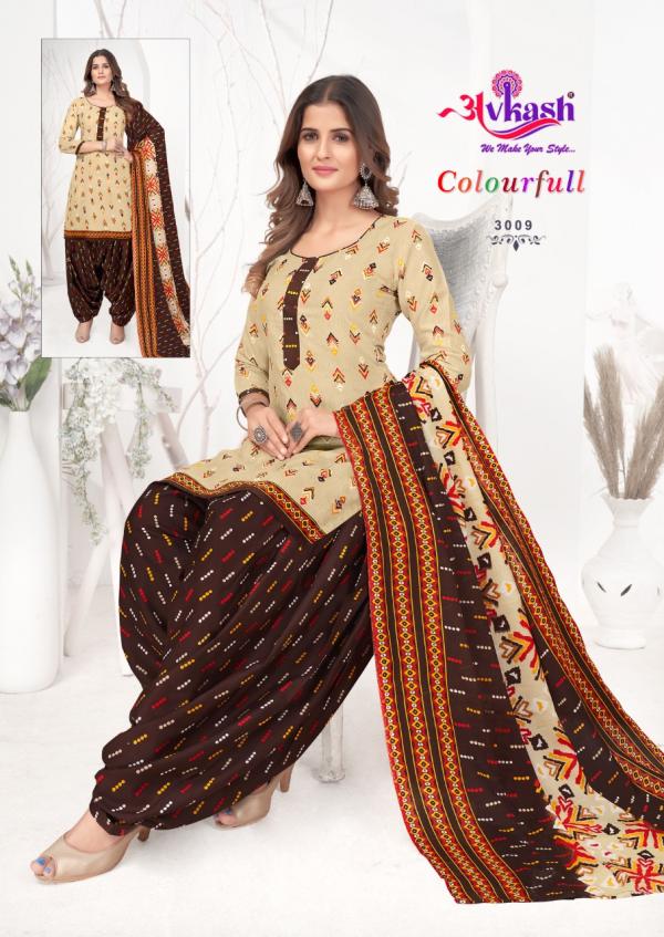 Avkash Colourfull Patiyala Vol-3 Cotton Designer Readymade Suit